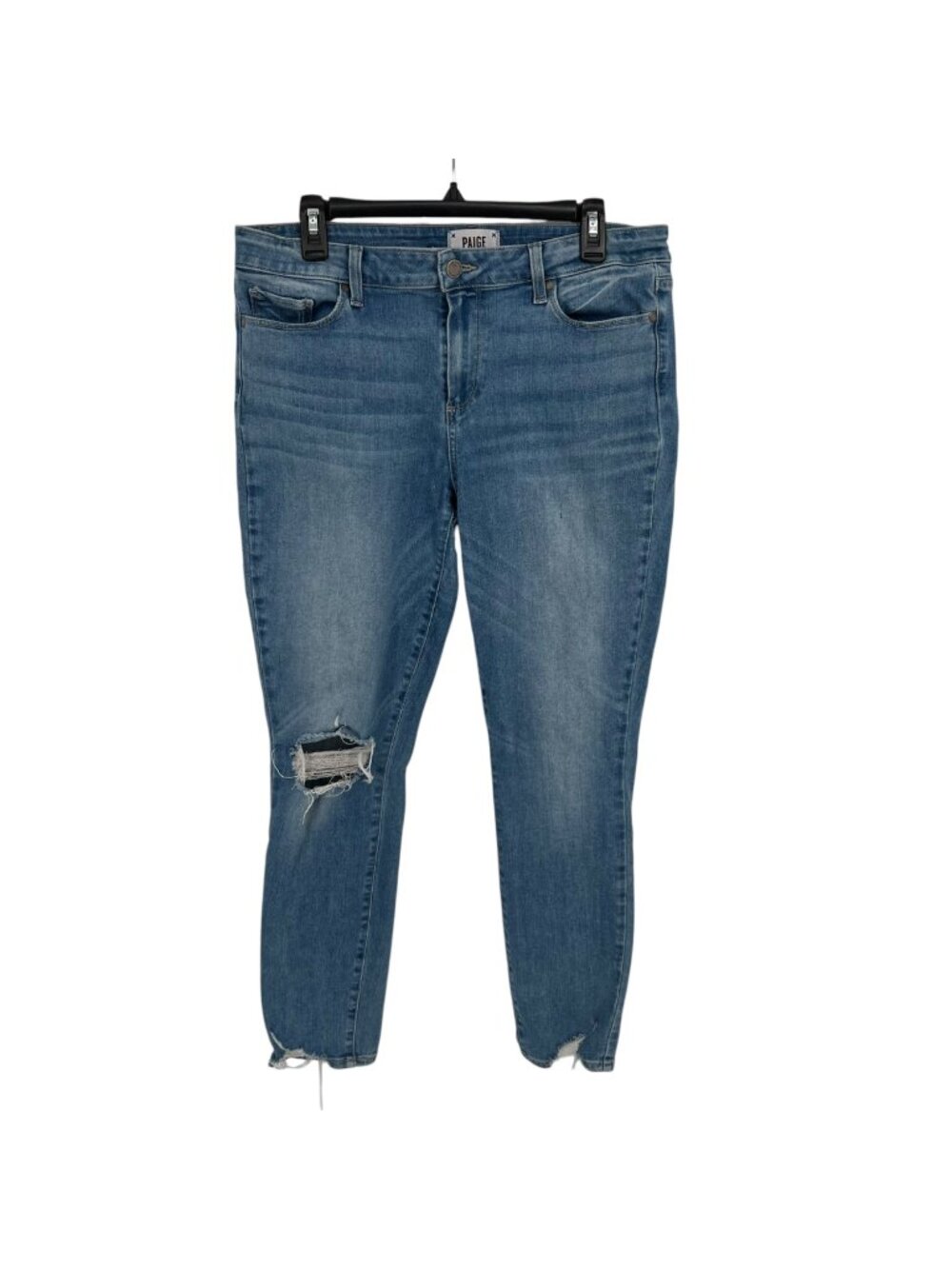 Paige Verdugo Ankle Ariza Destructed Jeans Distressed Blue Slim fit Size 32